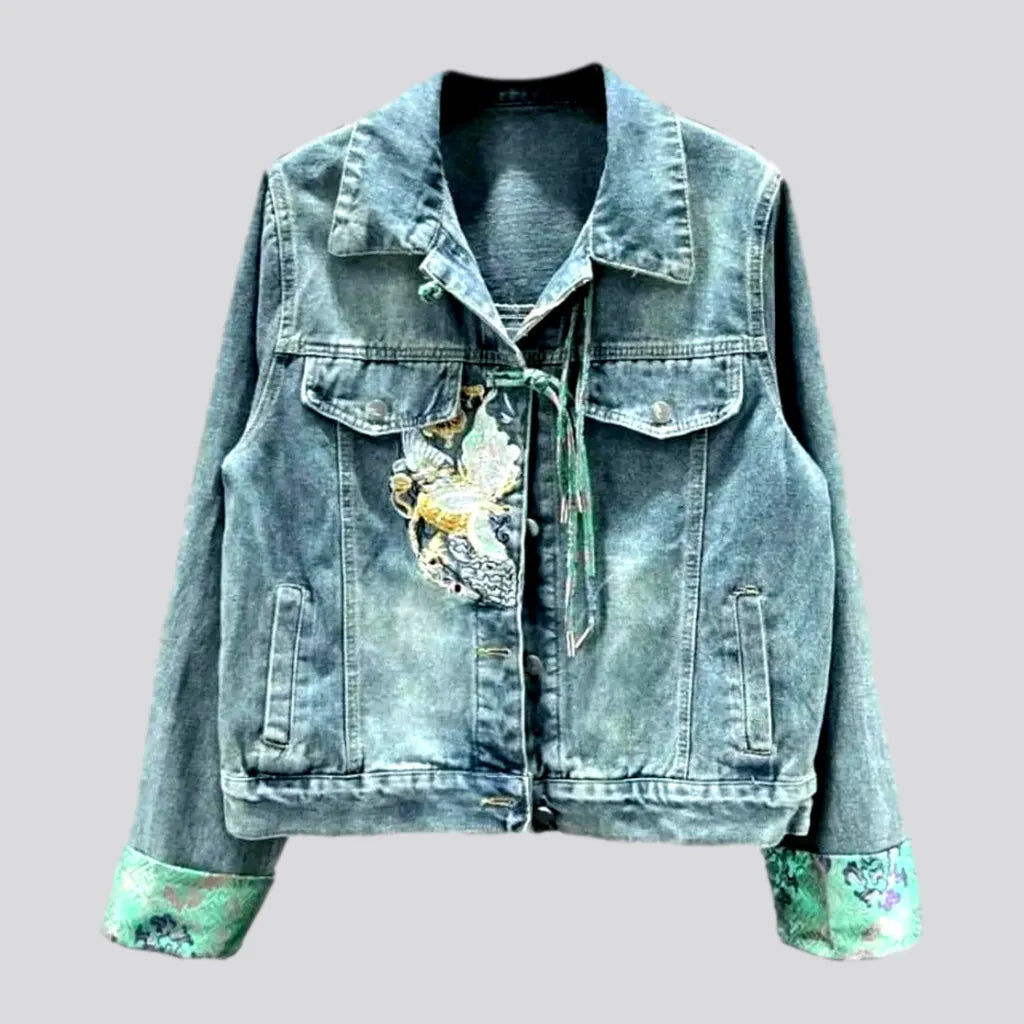 Minimalist Women's Fashion Clothing Vintage oversized jean jacket