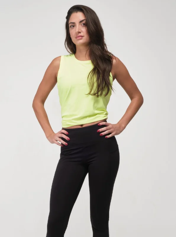 Affordable Women's Clothing Tidal Flow Tank Top - Neon