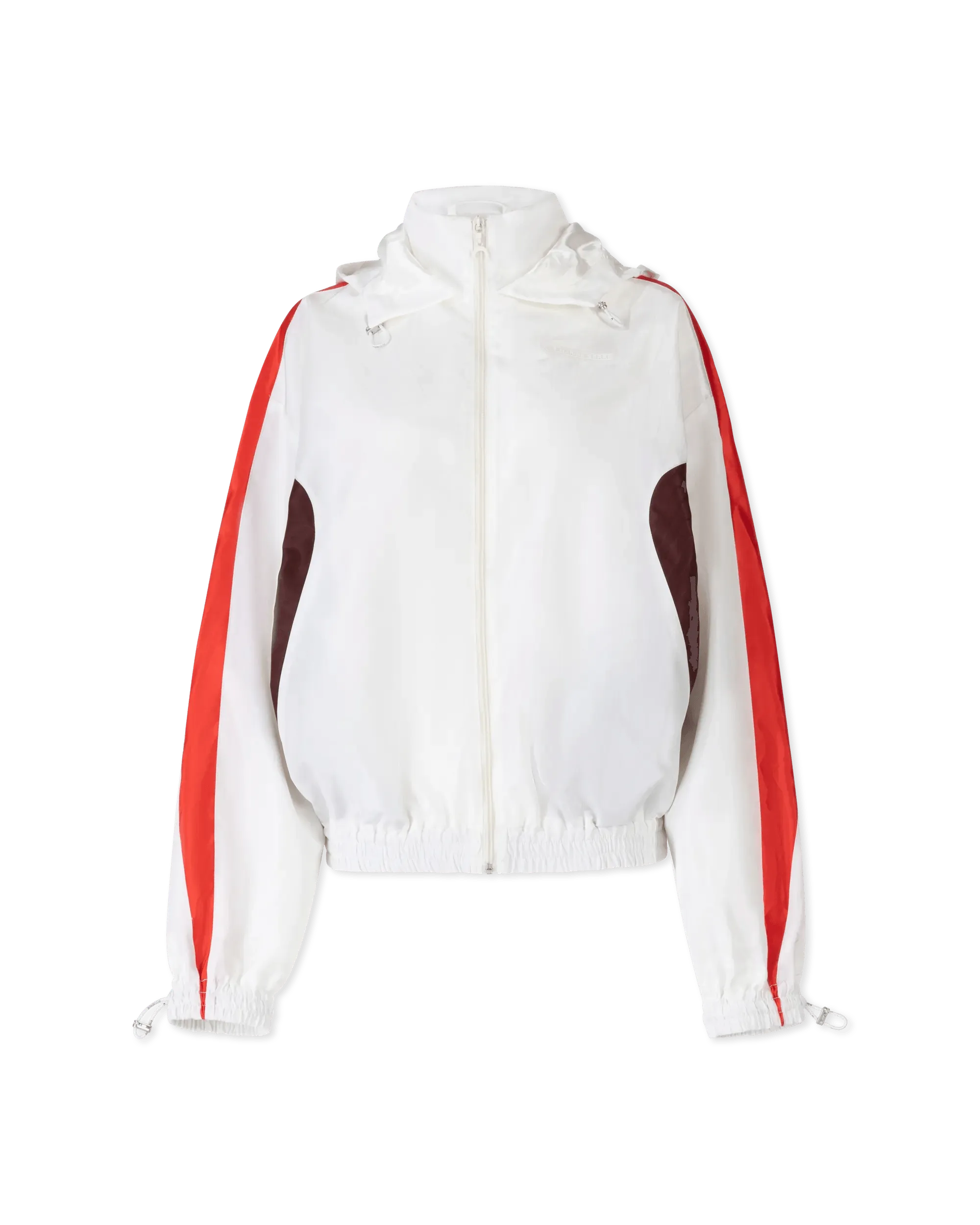 Women's Vacation Outfit Panelled Moire Track Jacket