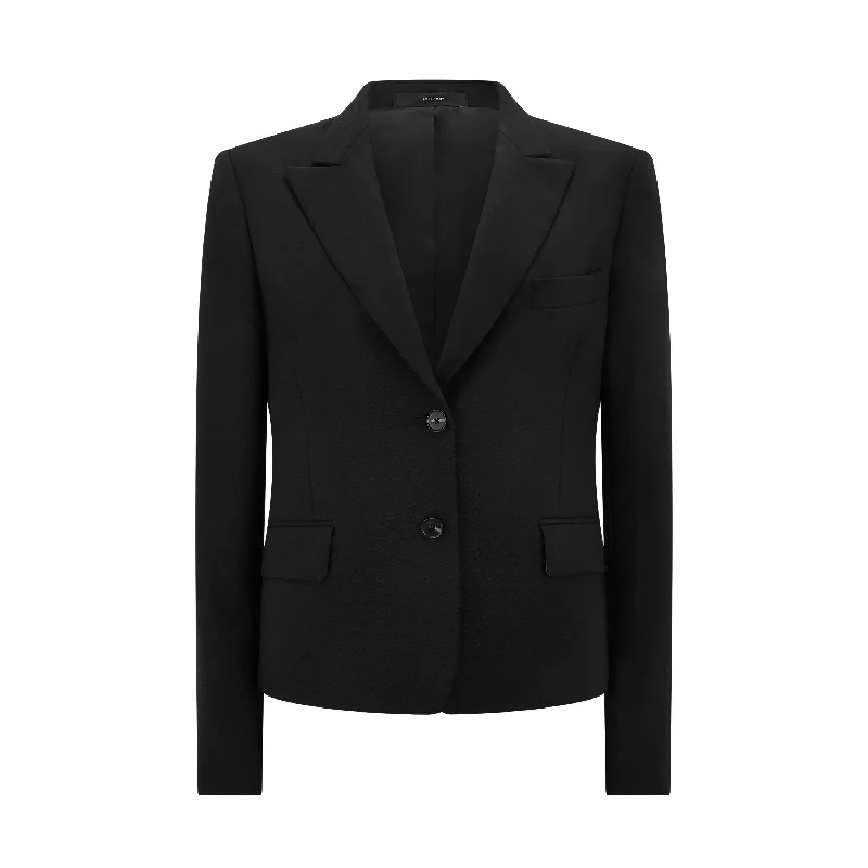 Women's Versatile Apparel Tailored Peak Lapel Wool Jacket