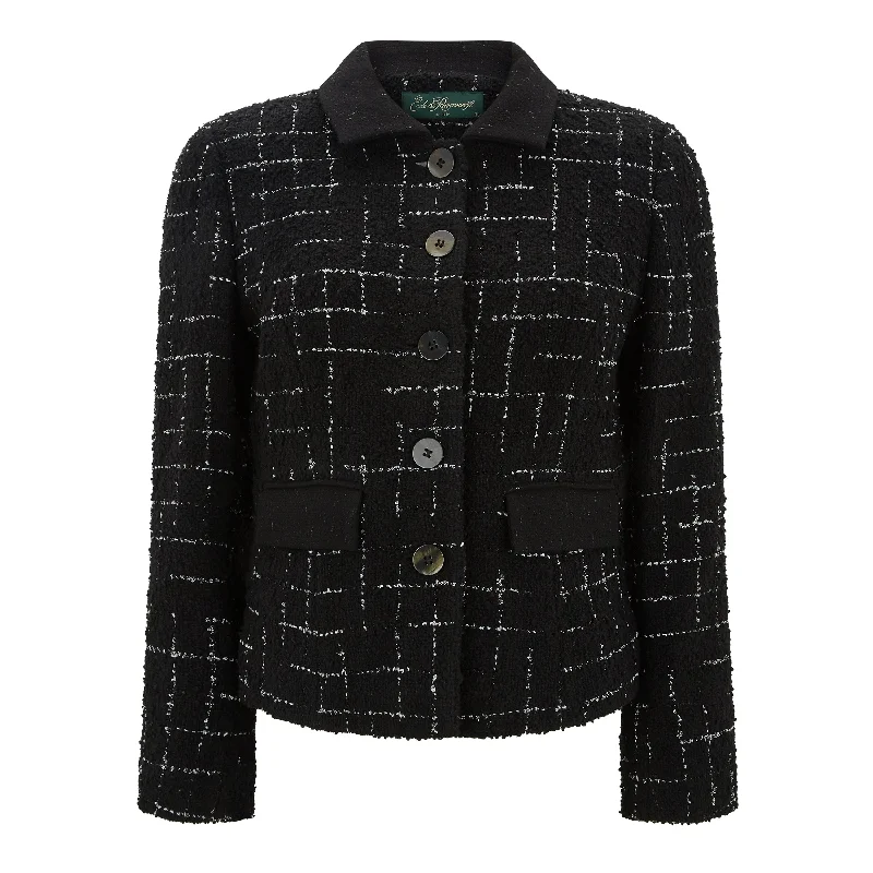 Women's Clothes For Work Kiara Tailored Glitter Check Wool Jacket