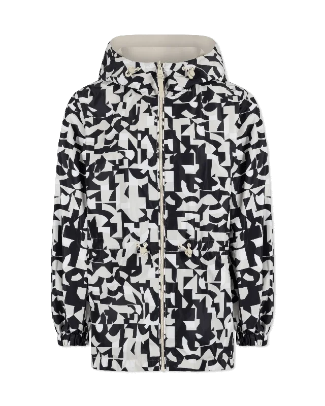 Comfortable Loungewear for Women Delia Abstract Print Reversible Jacket