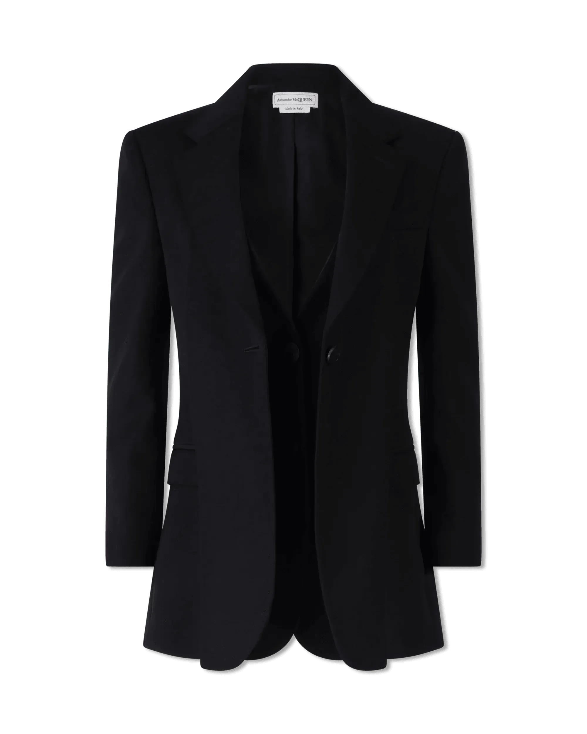 Trendy Women's Apparel Peak Lapel Wool Blazer