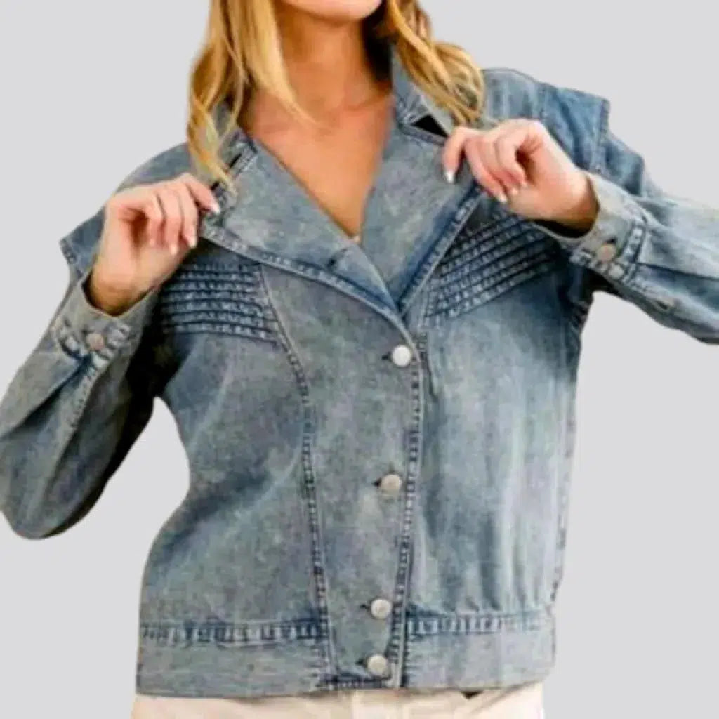 Comfortable Loungewear for Women Fashion oversized jean jacket for ladies