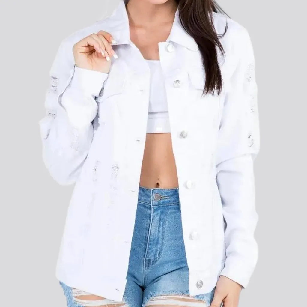 Casual Chic for Women Slim fit street style women's denim jacket