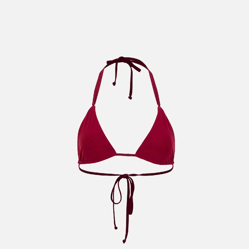 Women's Trendy Activewear Apparel Gonza Triangle Top - Borgona