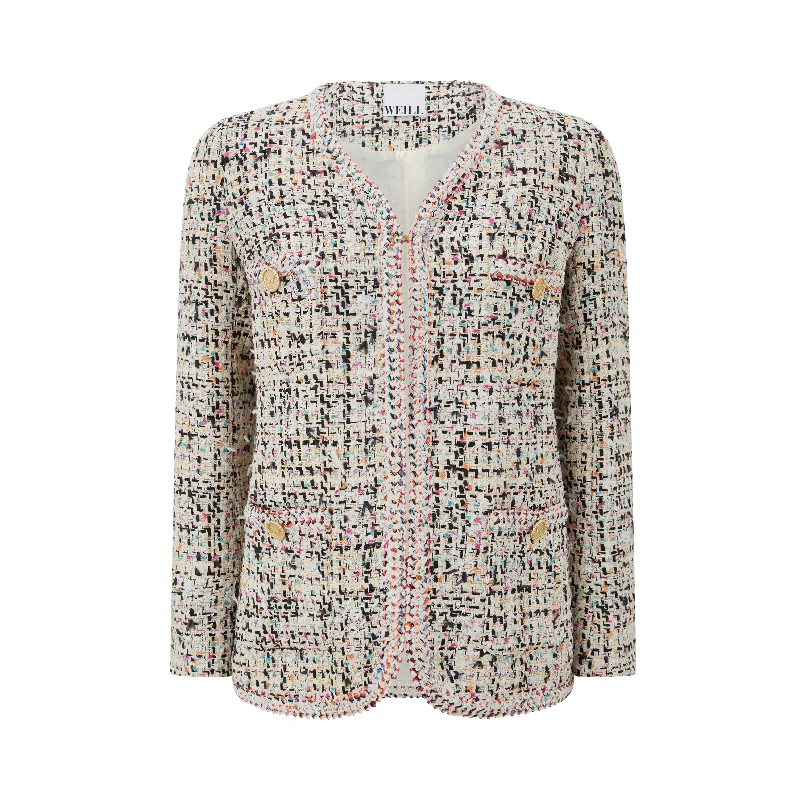 Women's Apparel Tailored Boucle Jacket