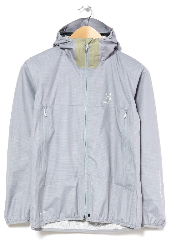 Best Online Boutiques Haglöfs Women's L.I.M PROOF Jacket - Concrete/Thyme Green