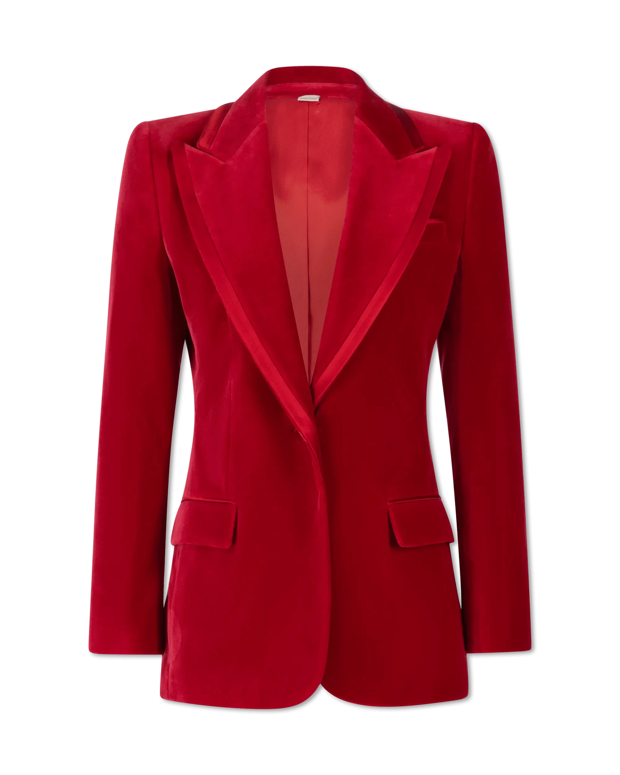 Women's Evening Wear Peak Lapel Velvet Blazer