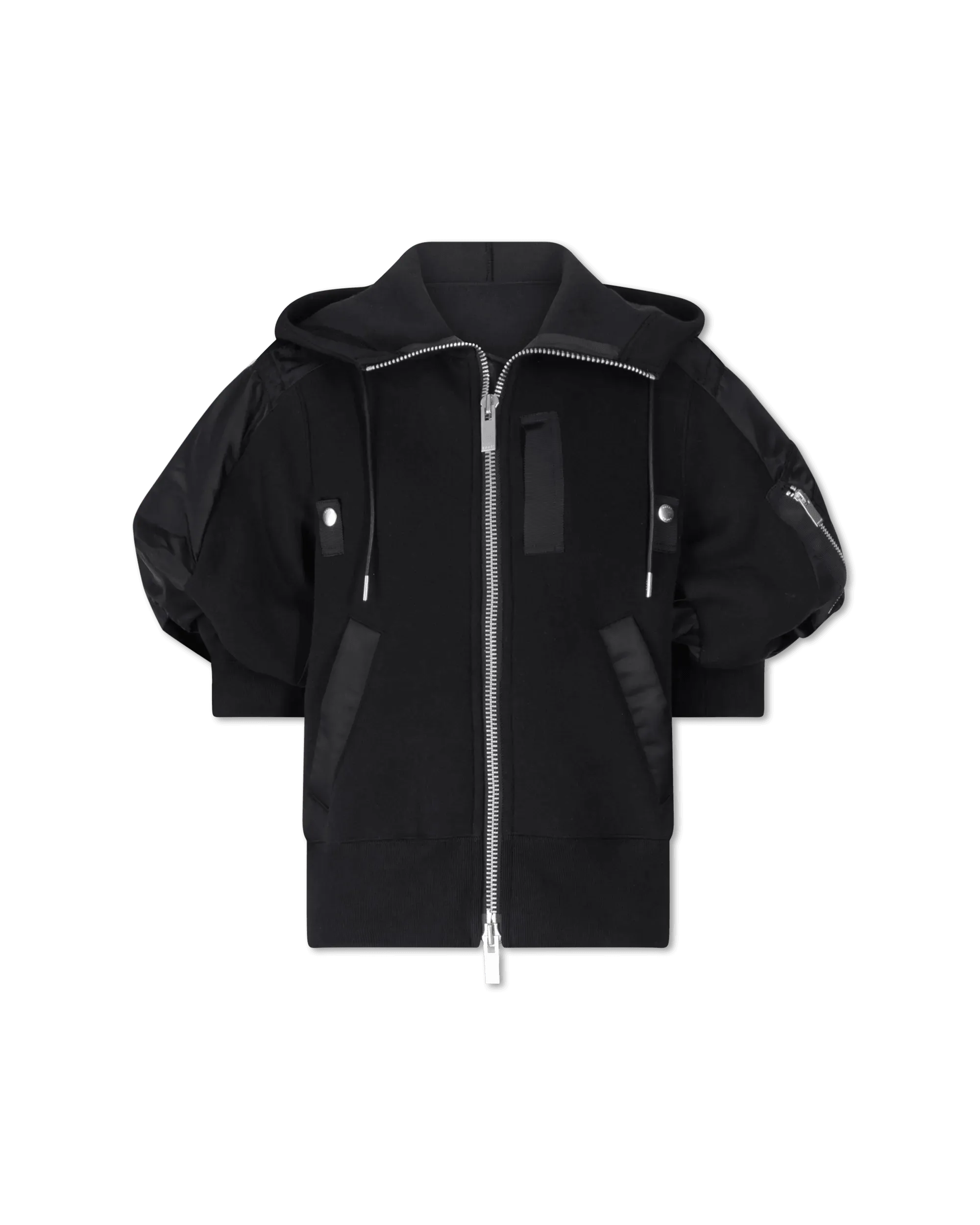 Casual Style for Busy Women Short Sleeve Hooded Zipup Jacket