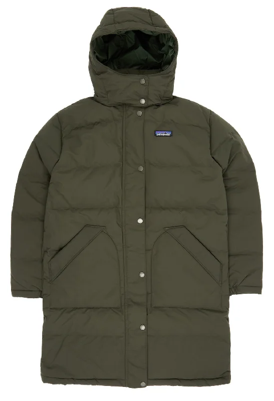 Women's Casual Wear Outfit Patagonia Downdrift Women's Parka Jacket - Pine Needle Green