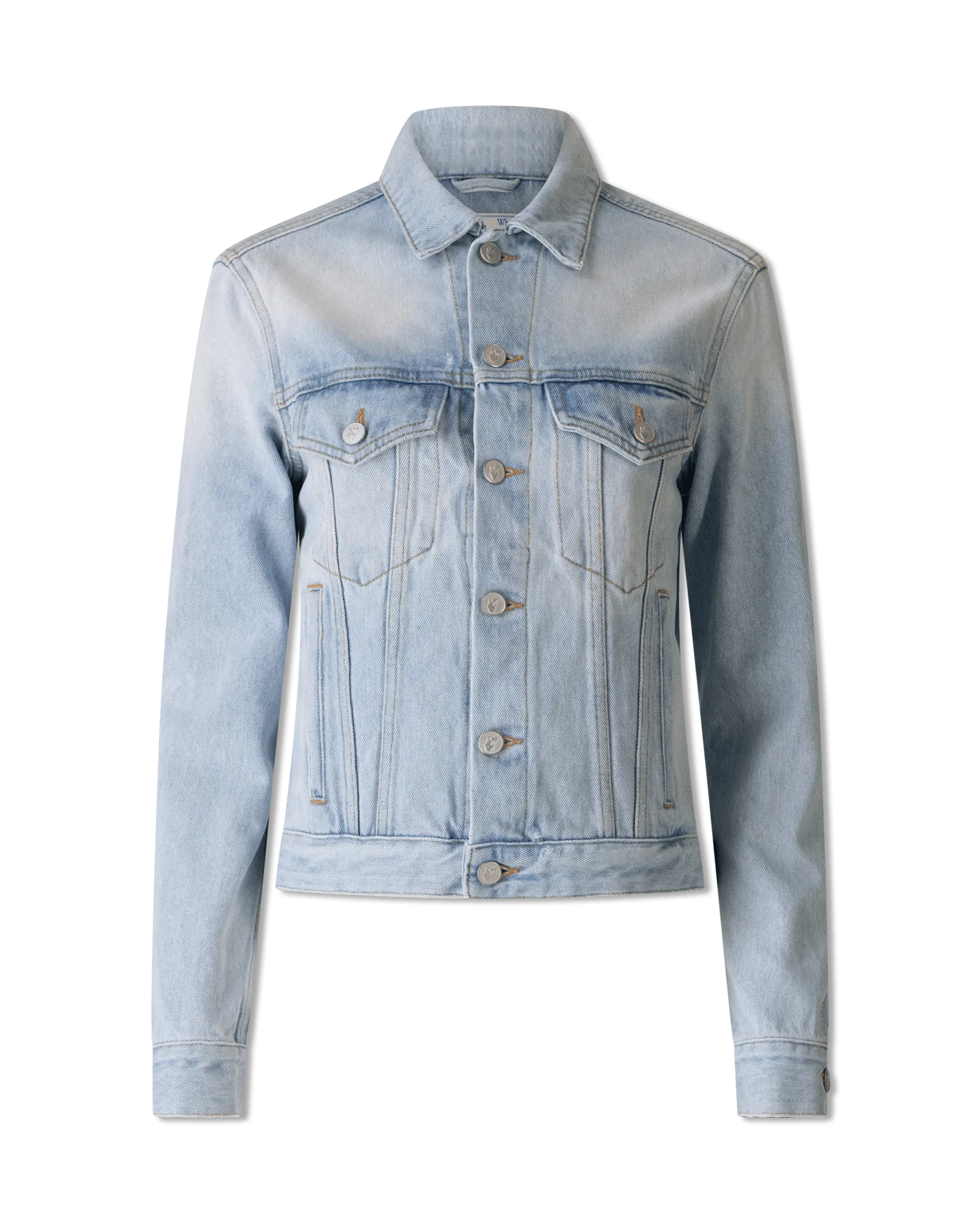 Women's Date Night Outfit Floral Arrow Denim Jacket