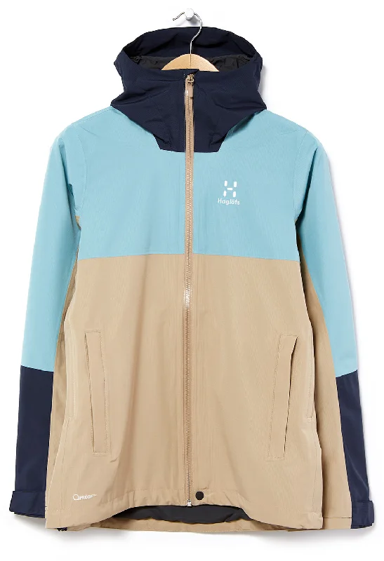 Exclusive Online Sale Haglöfs Women's Finch Proof Jacket - Sand/Frost Blue