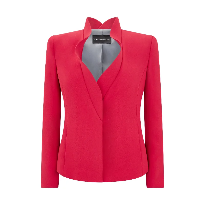Women's Everyday Apparel Tailored Cady Scallop Jacket