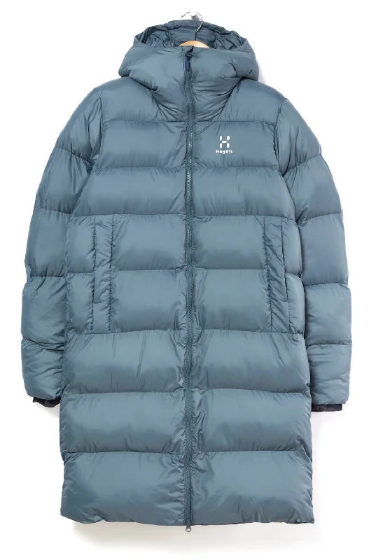 Online Boutiques Affordable Haglöfs Women's Long Mimic Parka Jacket - Steel Blue