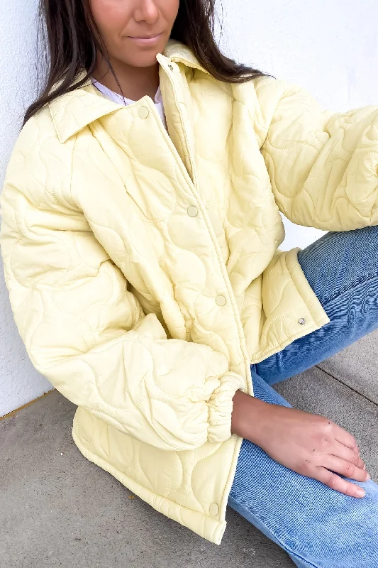 Casual Fashion for Women Elyse Quilted Jacket Butter