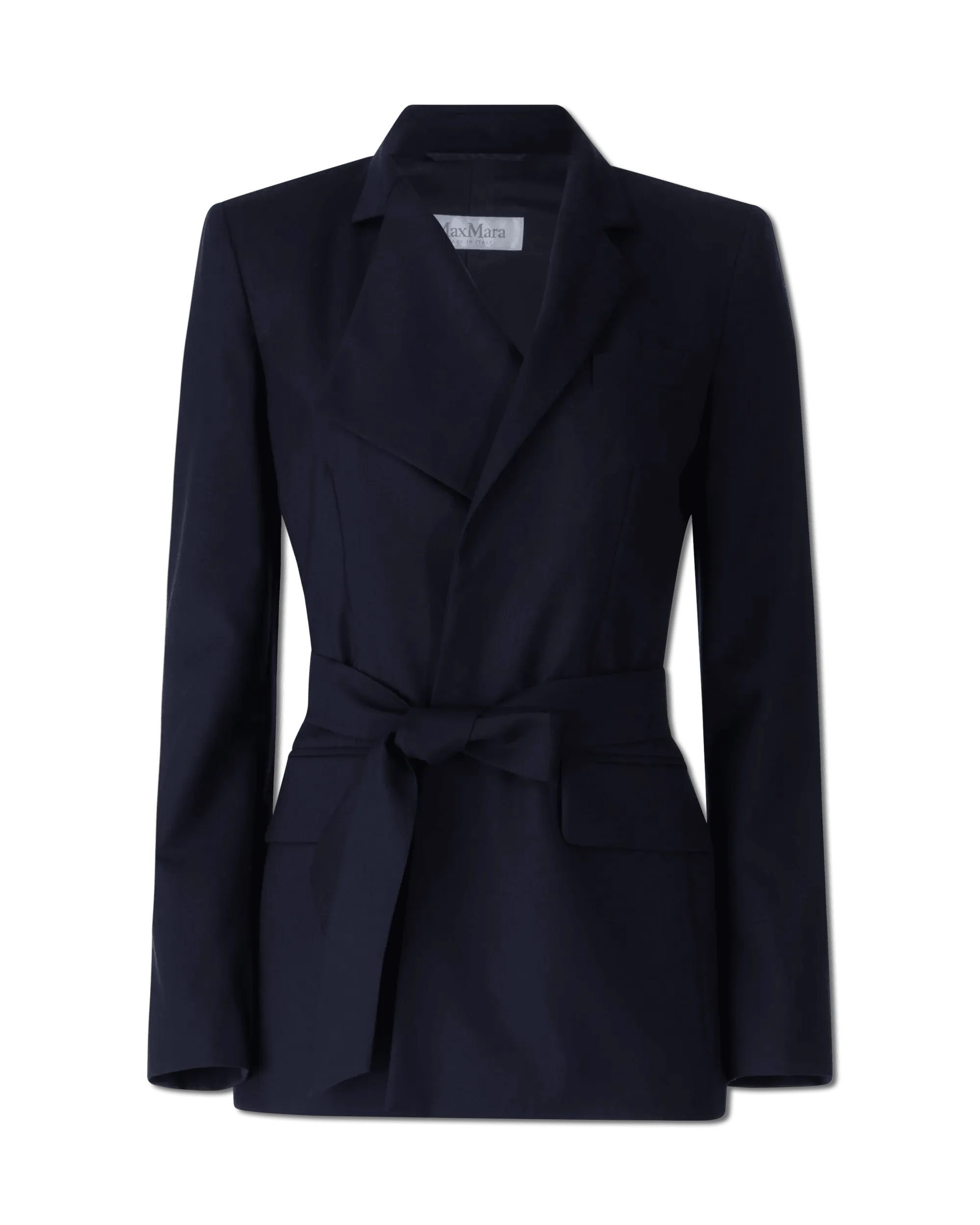 Trendy Women's Fashion Belluno Wool Belted Blazer