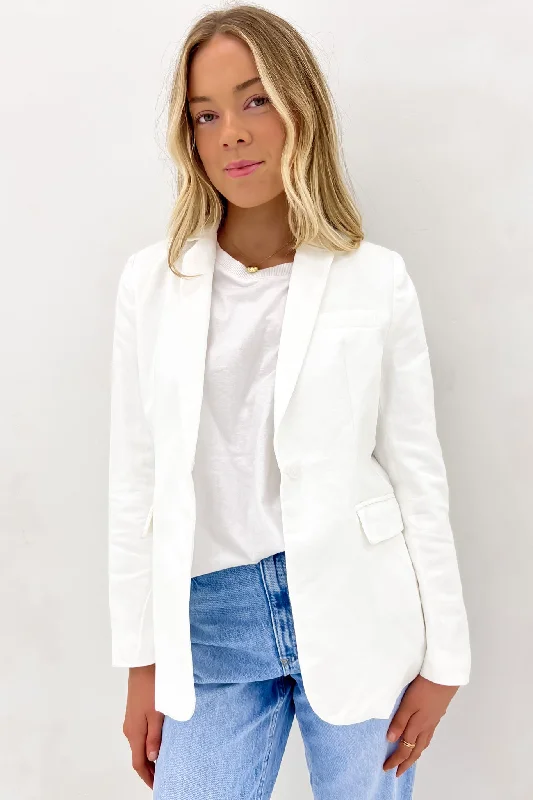 Stylish Everyday Clothing Miya Blazer White