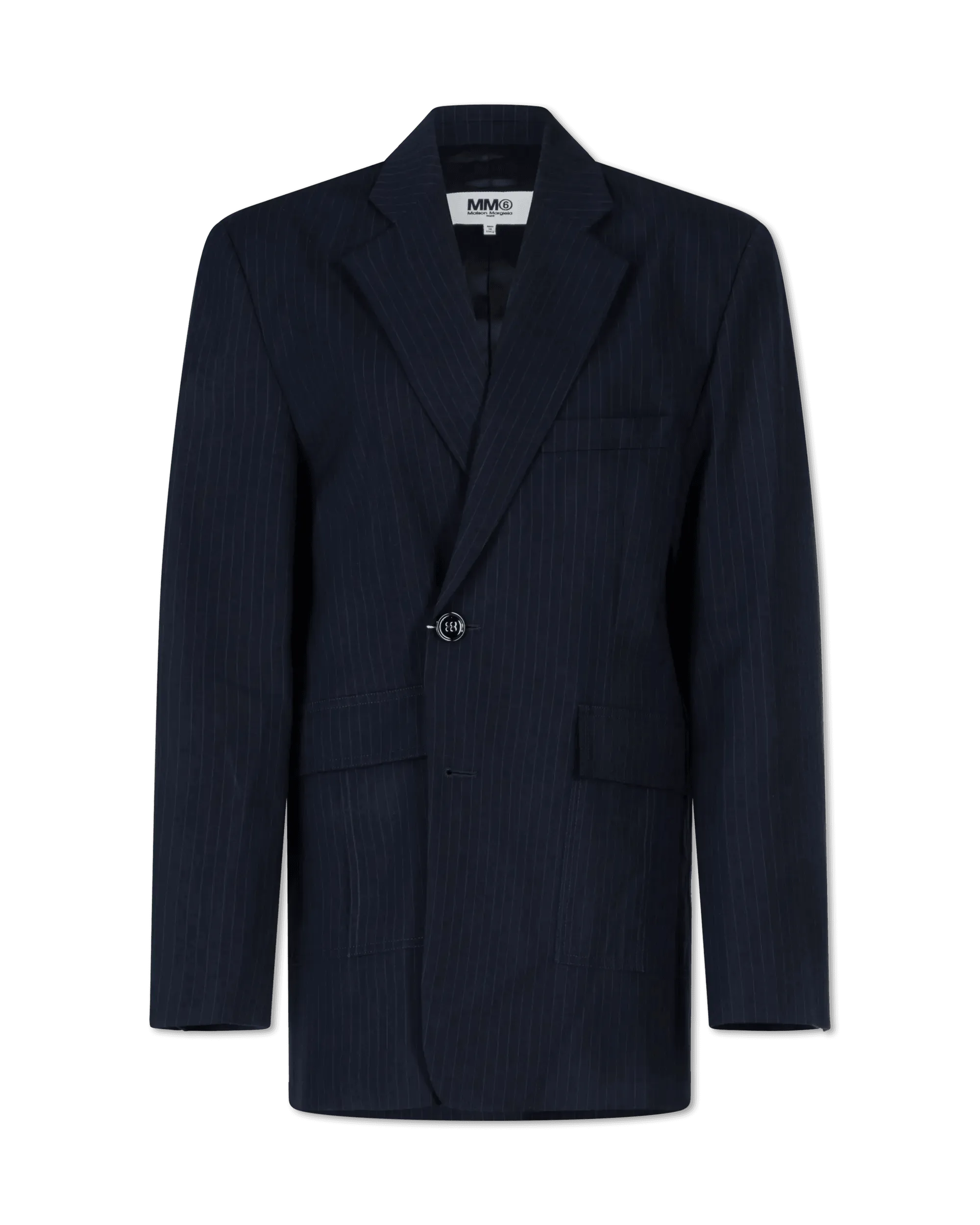 Seasonal Women's Fashion Trends Pinstripe Oversized Blazer