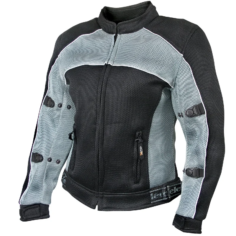 Casual Women's Clothing Online Xelement CF507 Women's 'Guardian' Black and Grey Mesh Jacket with X-Armor Protection Casual Women's Clothing Online Xelement CF507 Women's 'Guardian' Black and Grey Mesh Jacket with X-Armor Protection