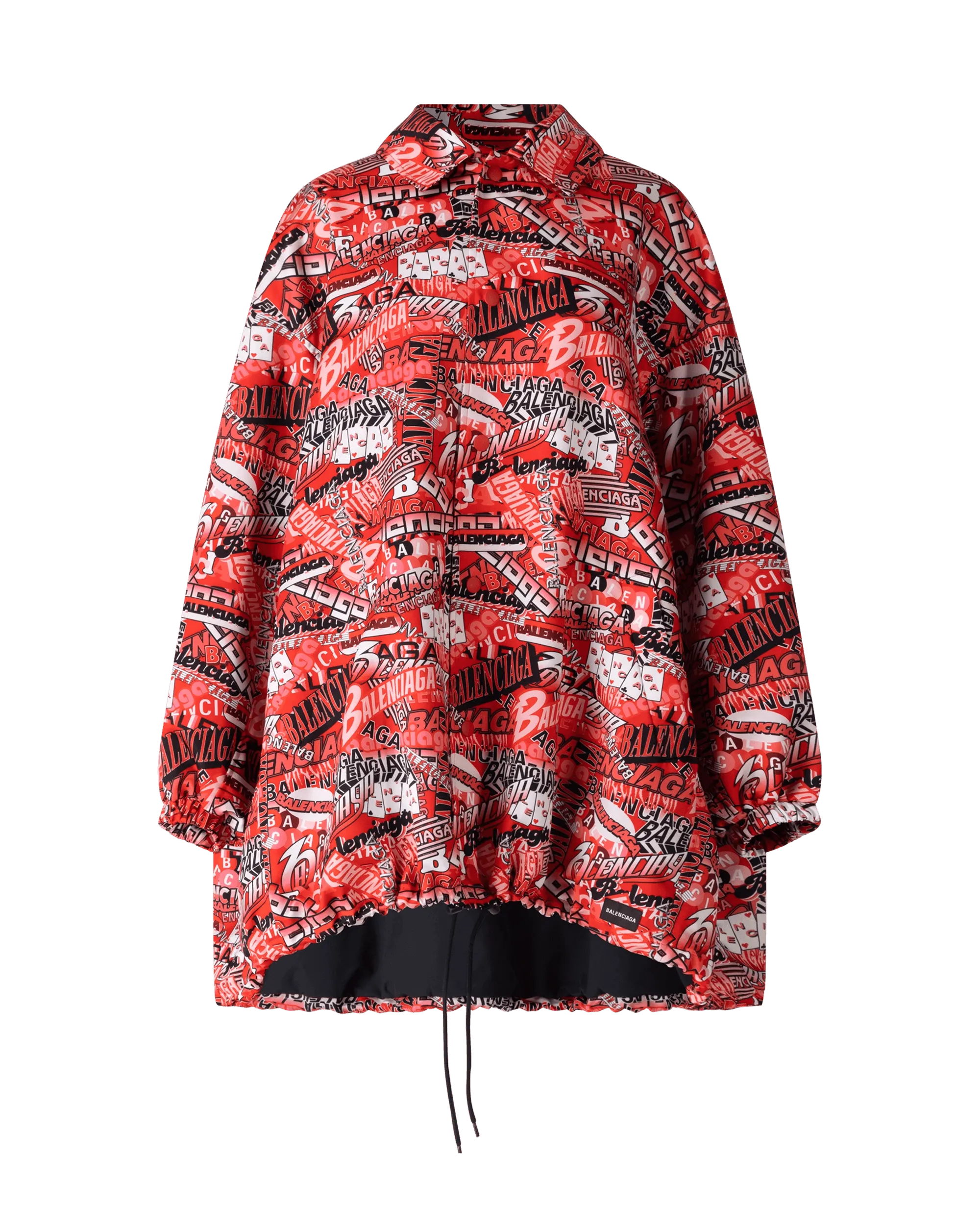 Women's Office Attire Logo Print Oversized Jacket
