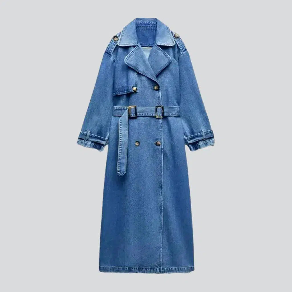 Clothes For Sale Medium wash oversized jean coat
 for women