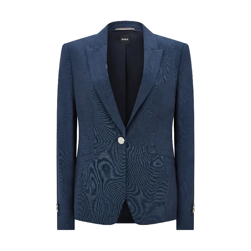 Women's Vacation Garments Januri Tailored Wool Jacket Navy