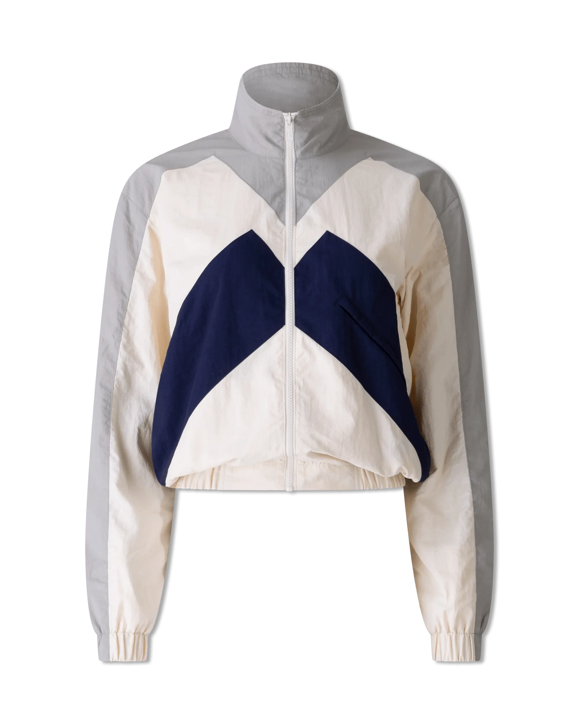 Vintage Women's Fashion Panelled Zip Jacket
