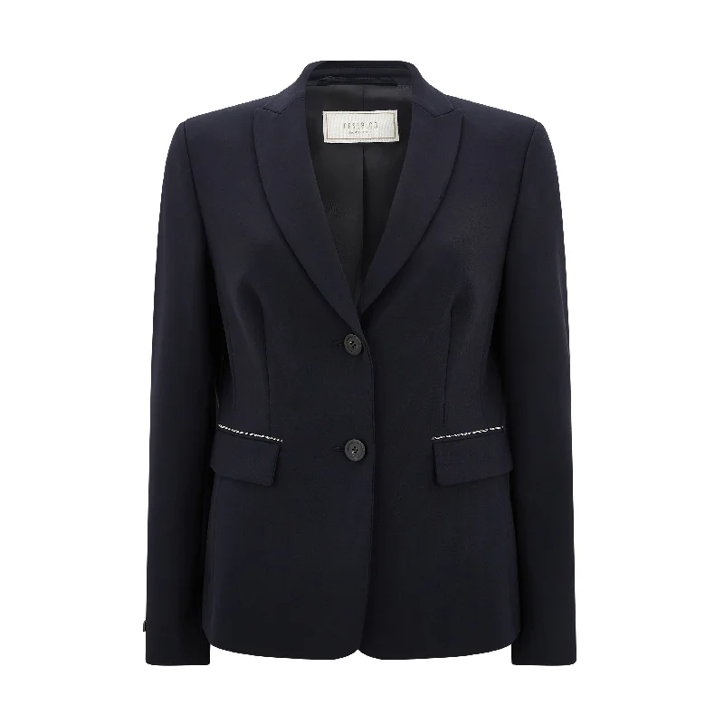 Women's Stylish Casual Garments Tailored Peak Lapel Jacket