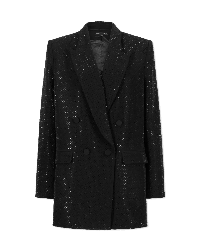 Plus Size Women's Fashion and Clothing Generation Love Baxter Crystal Blazer