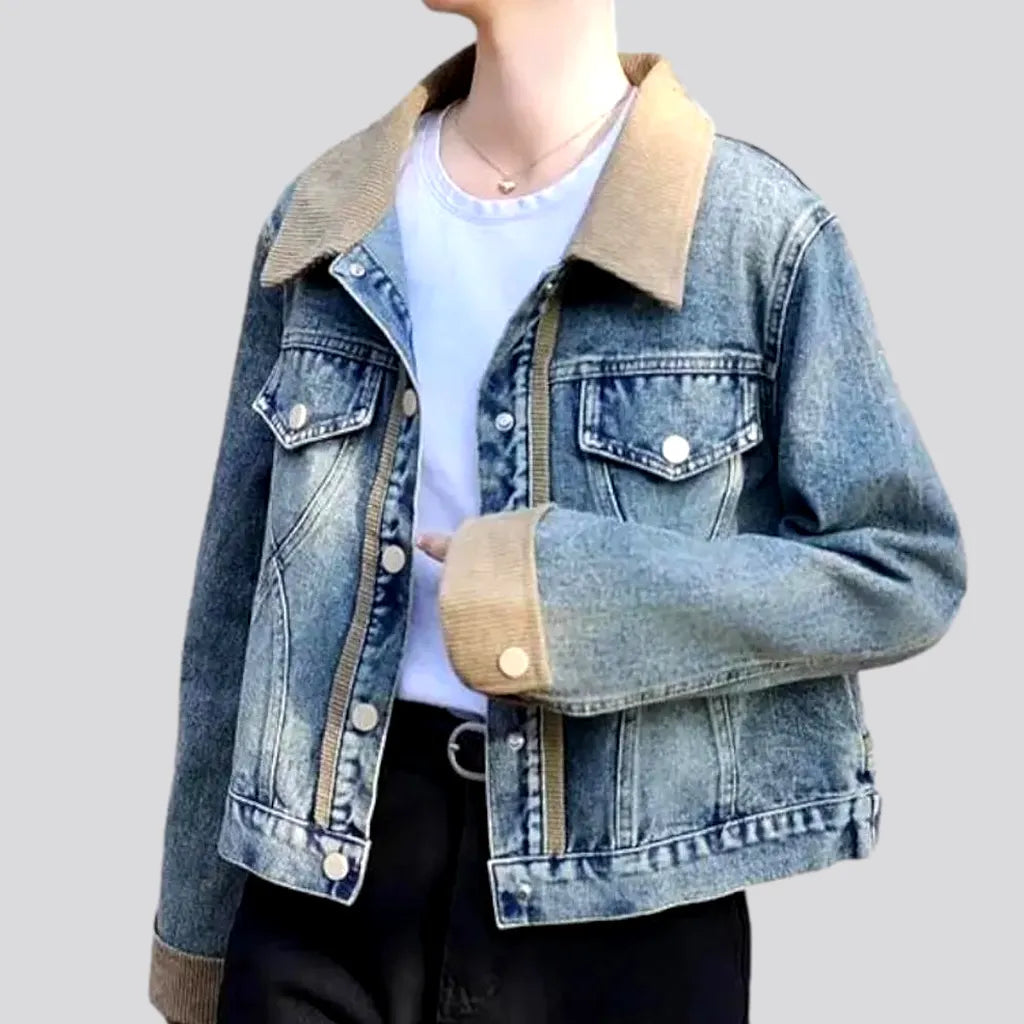 Chic Casual Wardrobe Essentials Vintage light-wash women's jeans jacket
