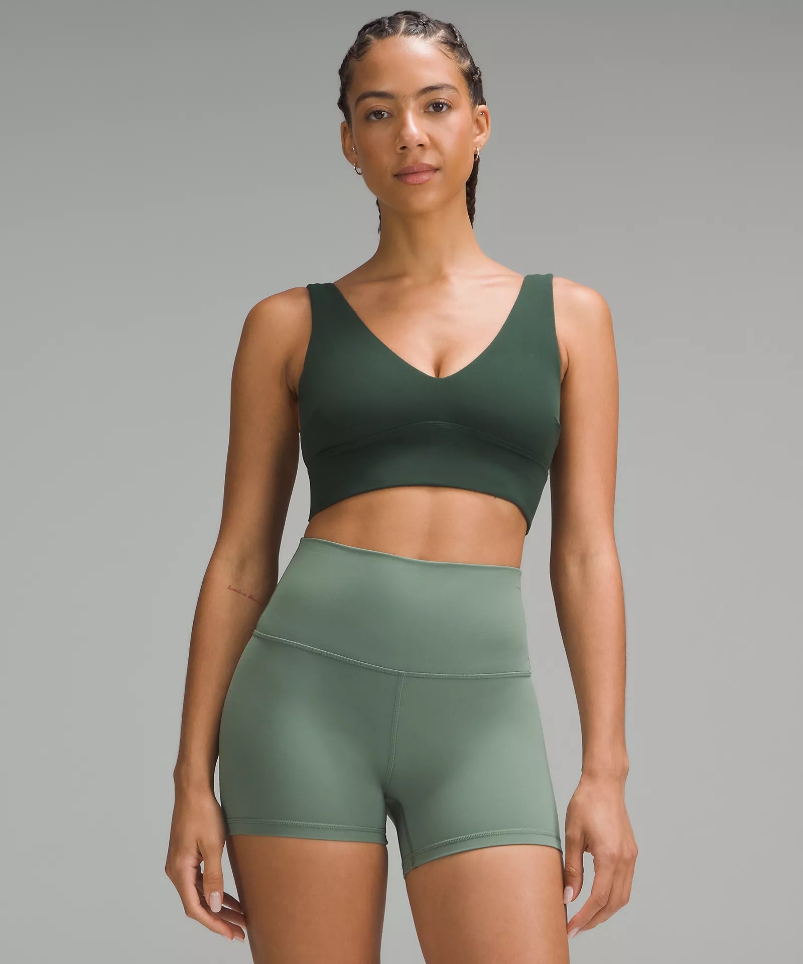 Women's Workout Garments lululemon Align™ V-Neck Bra *Light Support, C/D Cup | Legacy Green
