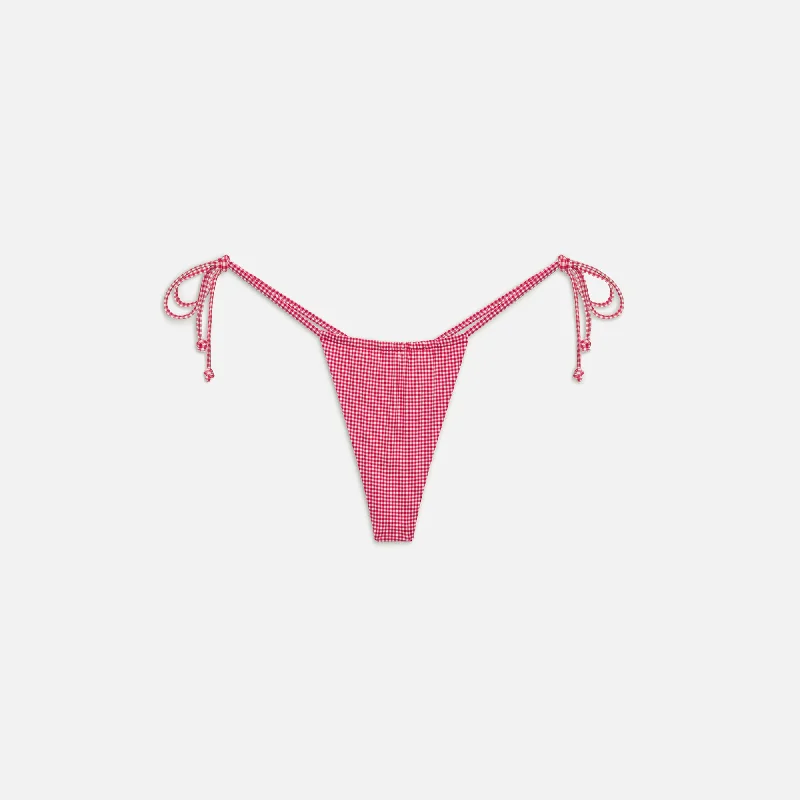 Women's High-Fashion Clothes Frankies Bikinis Tia Bottom - Ladybug Gingham