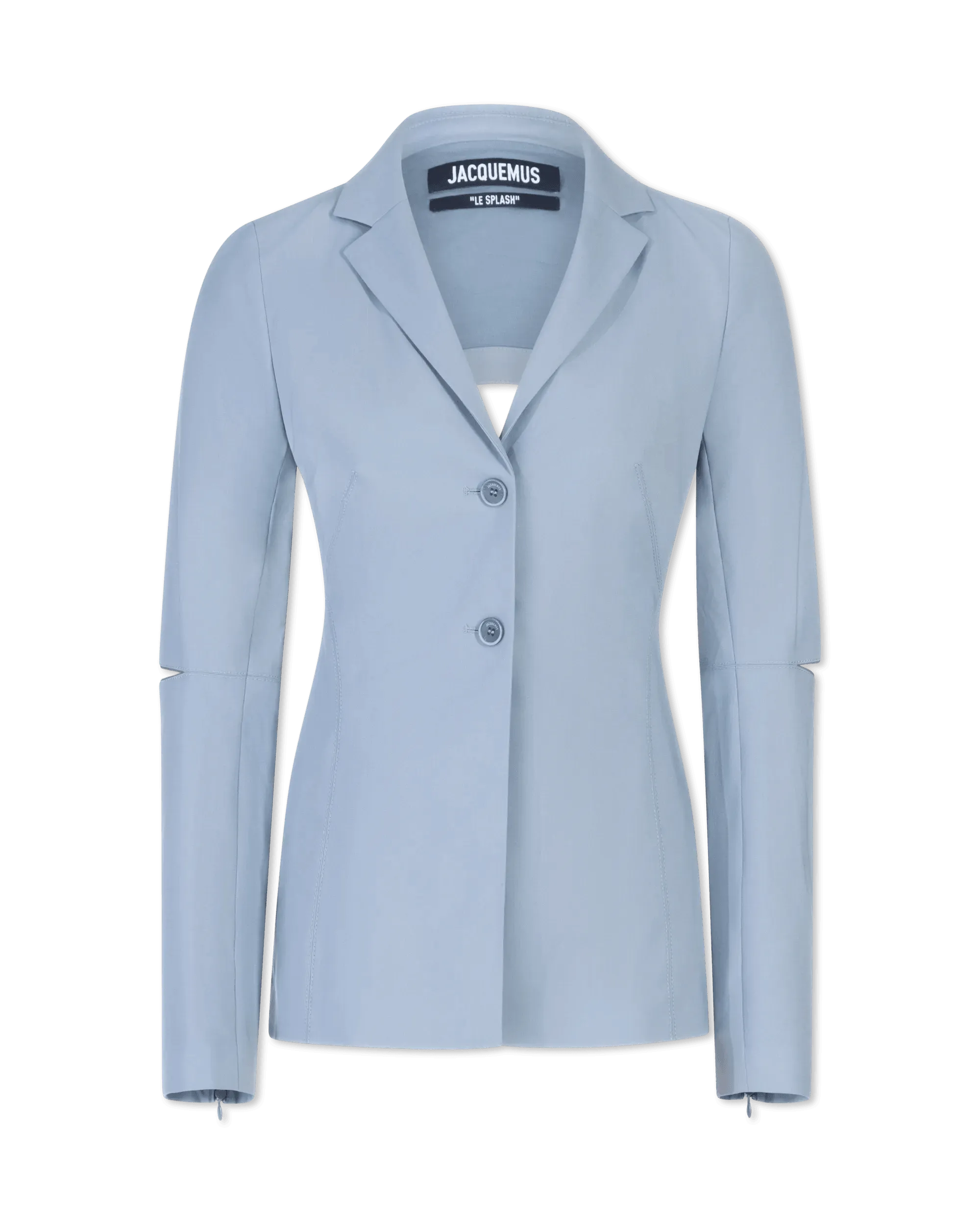 Women's Relaxed Outfit Melo Backless Split-Sleeve Blazer