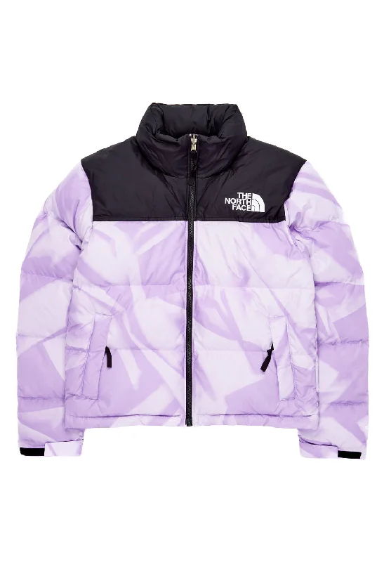 Women's Clothes For Special Occasions The North Face Women’s 1996 Retro Nuptse Jacket - Icy Lilac Garment Fold Print Women's Clothes For Special Occasions The North Face Women’s 1996 Retro Nuptse Jacket - Icy Lilac Garment Fold Print