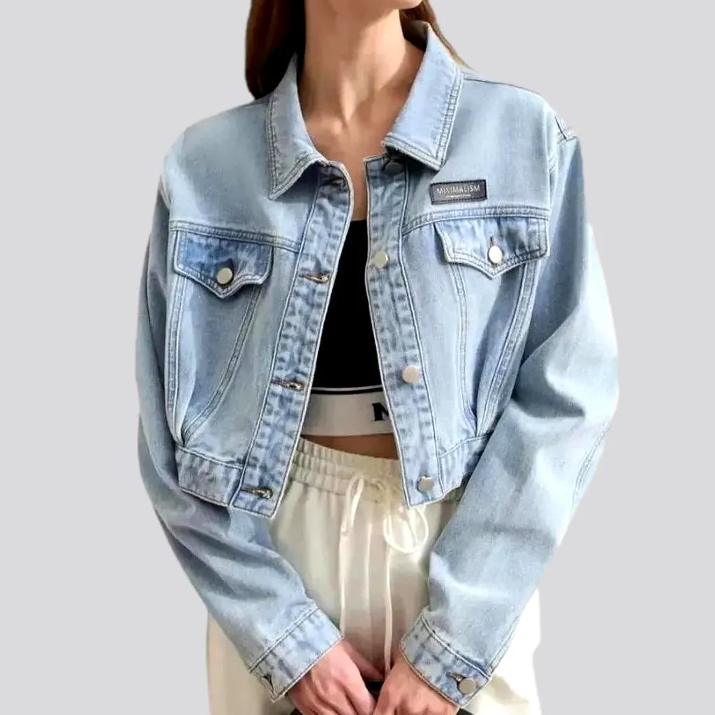 Trendy Women's Fashion Chic denim jacket for women