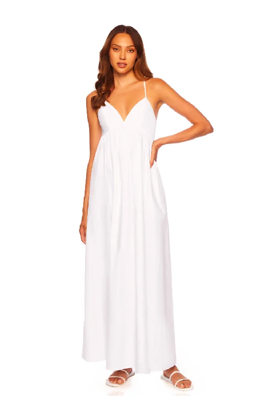 Holiday Gift Guide Sale poplin string v maxi