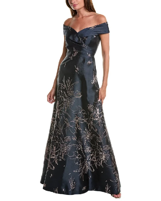 Versatile Women's Clothing for All Occasions Teri Jon by Rickie Freeman Off-The-Shoulder Gown Versatile Women's Clothing for All Occasions Teri Jon by Rickie Freeman Off-The-Shoulder Gown